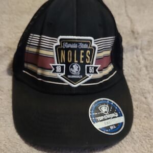 Top of the World Black Florida State Noles Cap